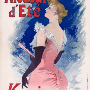 Restored color lithographic poster of Kanjarowa at the Alcazar d'été