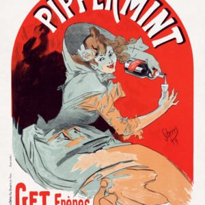Color lithograph about Pippermint