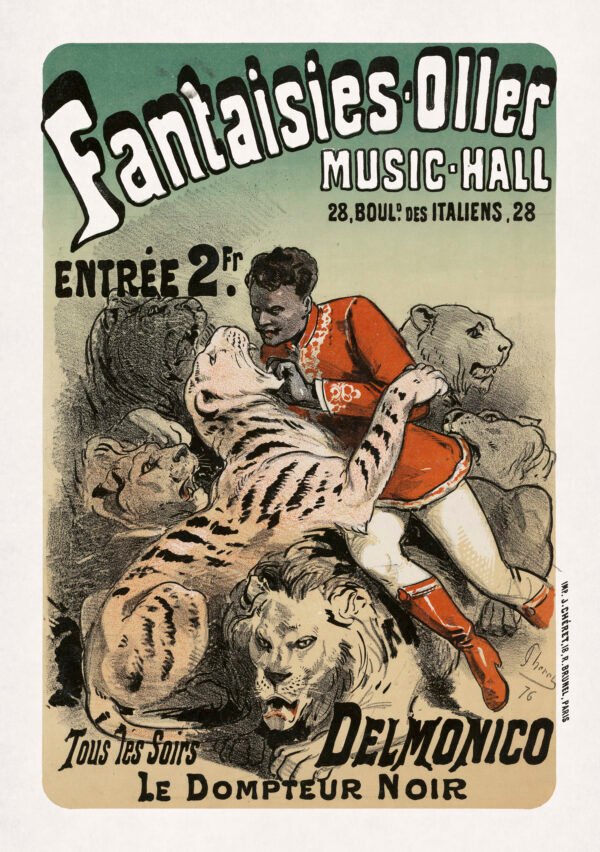 Delmonico, the famous Black lion tamer