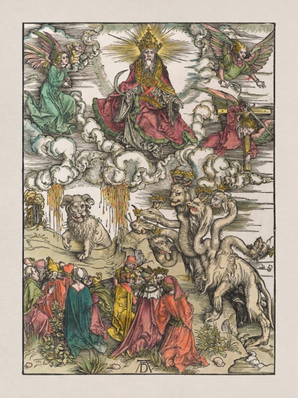 The beast with the lamb's horns and the beast with seven heads