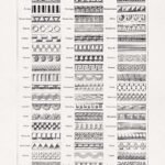 black and white engraving about Architectural ornaments