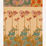 Oriental Poppies - Art Nouveau botanical design