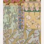 Sweet Peas - Art Nouveau botanical design