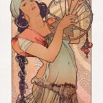 Salome playing a circular seven-stringed lyre