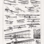 Vintage illustration about aviation