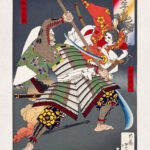 Fight between a samurai and a bandit chief