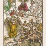 The woman of the Apocalypse and the seven-headed dragon