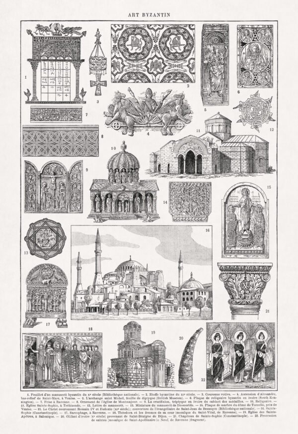 Engraving on Byzantine art