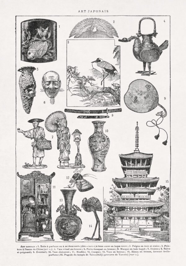 Engraving on Japanese art