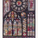 Chromolithography on stained glass windows