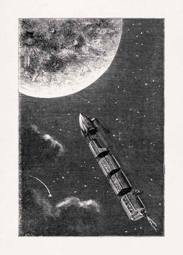 The projectile trains for the Moon - From the Earth to the Moon