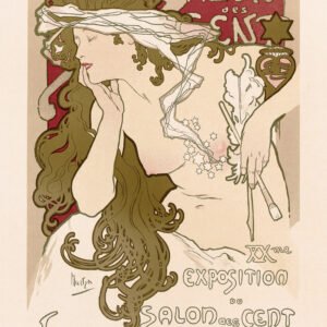 Color lithographic poster for the twentieth Salon des Cent