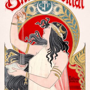 Color lithograph about Bitter Oriental